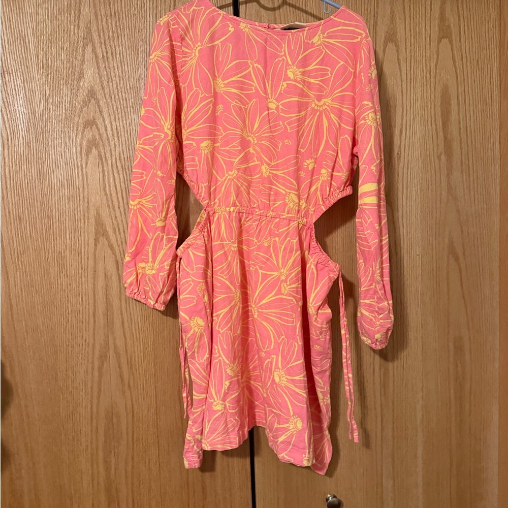 Universal Thread Pink and Yellow Floral Dress